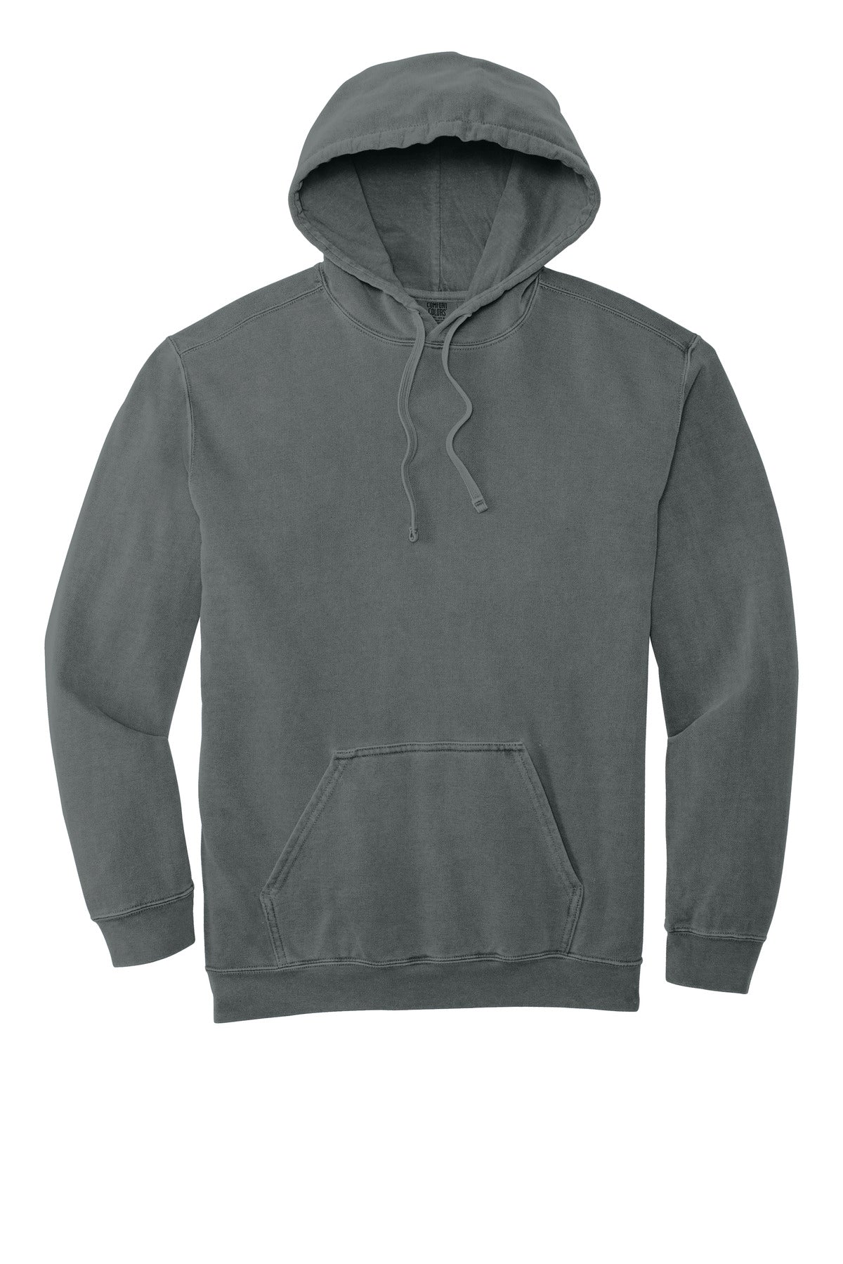 COMFORT COLORS Ring Spun Hooded Sweatshirt - Grey - flat front