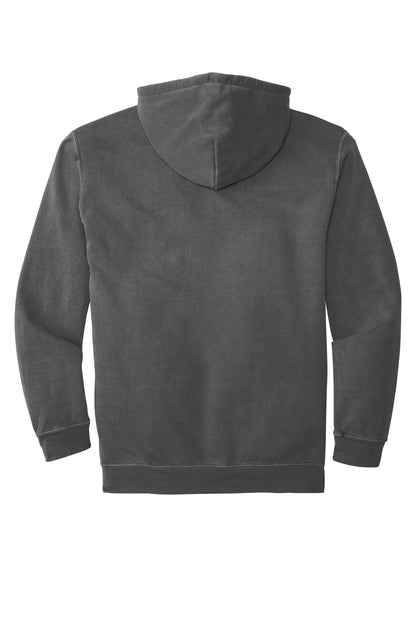 COMFORT COLORS Ring Spun Hooded Sweatshirt - Pepper - flat back