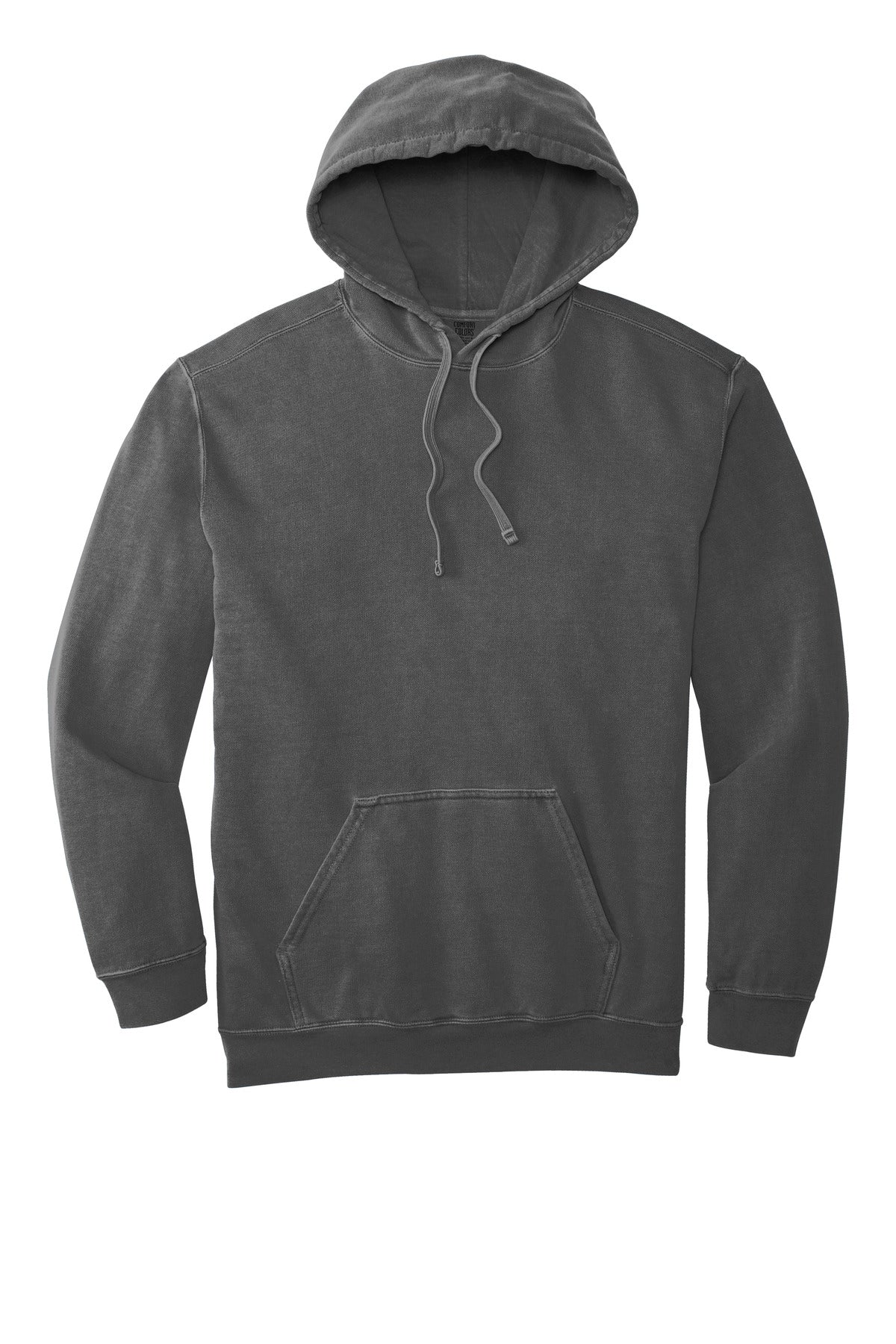COMFORT COLORS Ring Spun Hooded Sweatshirt - Pepper - flat front
