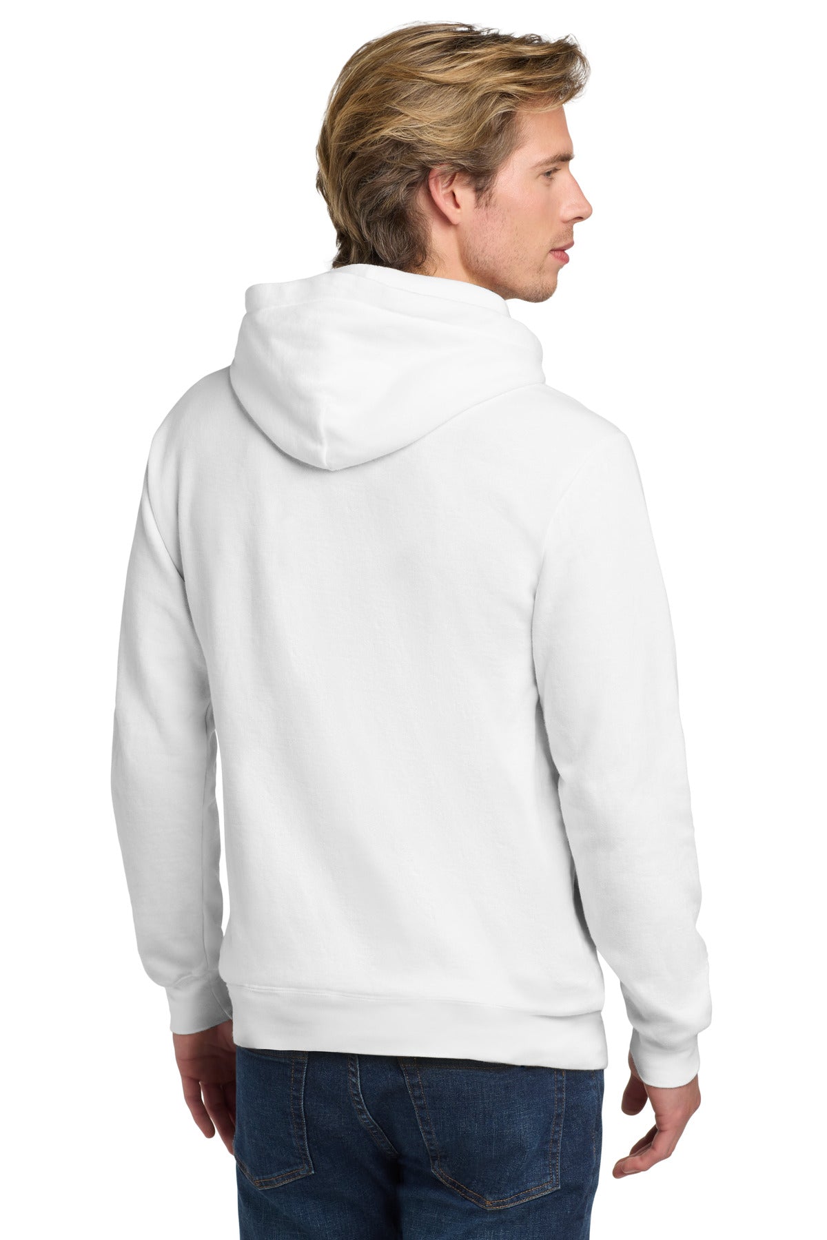 COMFORT COLORS Ring Spun Hooded Sweatshirt - White - back