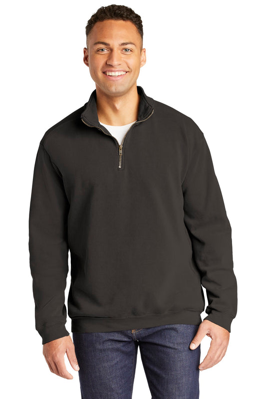 COMFORT COLORS Ring Spun 1/4-Zip Sweatshirt - Pepper - front