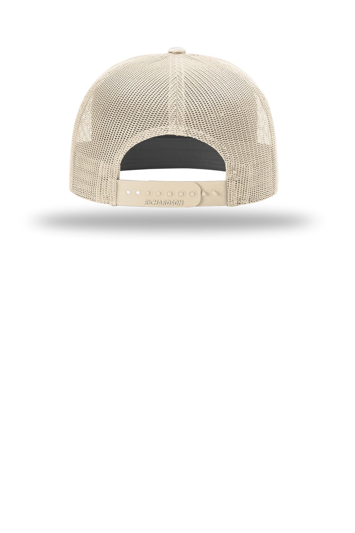 Richardson Printed 7-Panel Trucker - Harvest Duck Camo/ Sandstone - flat back