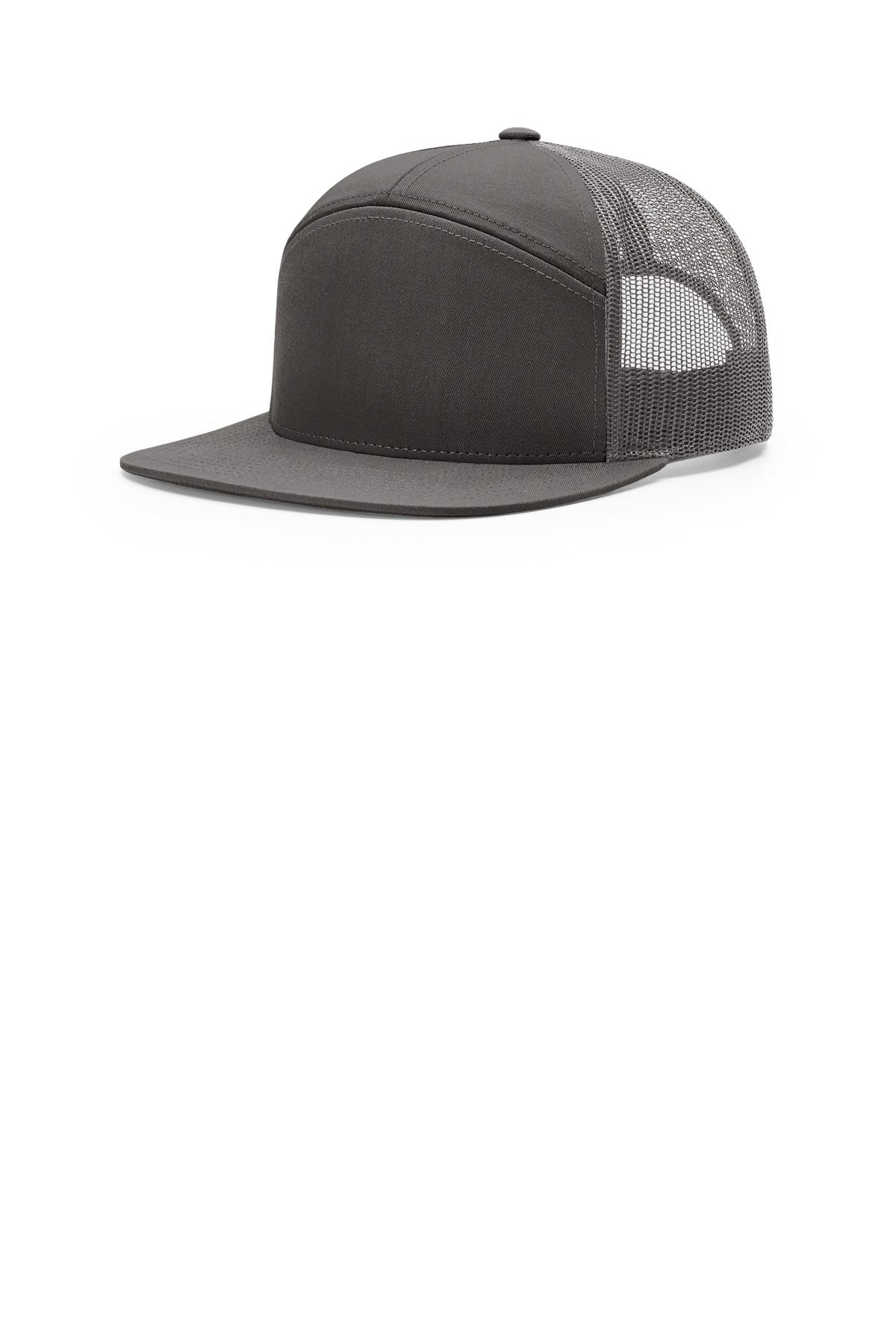 Richardson 7-Panel Trucker - Charcoal - front
