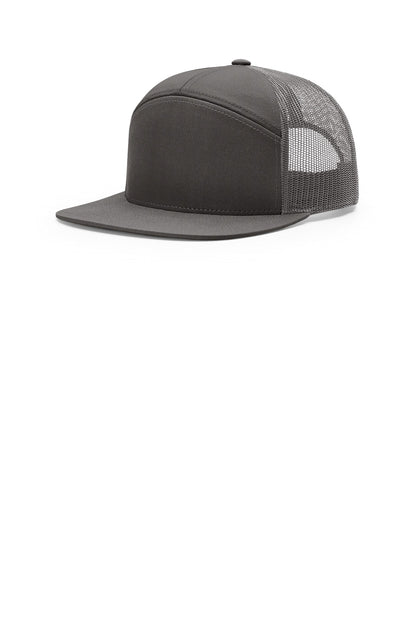 Richardson 7-Panel Trucker - Charcoal - front