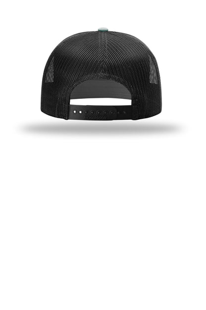 Richardson 7-Panel Trucker - Dark Green/ Black - flat back