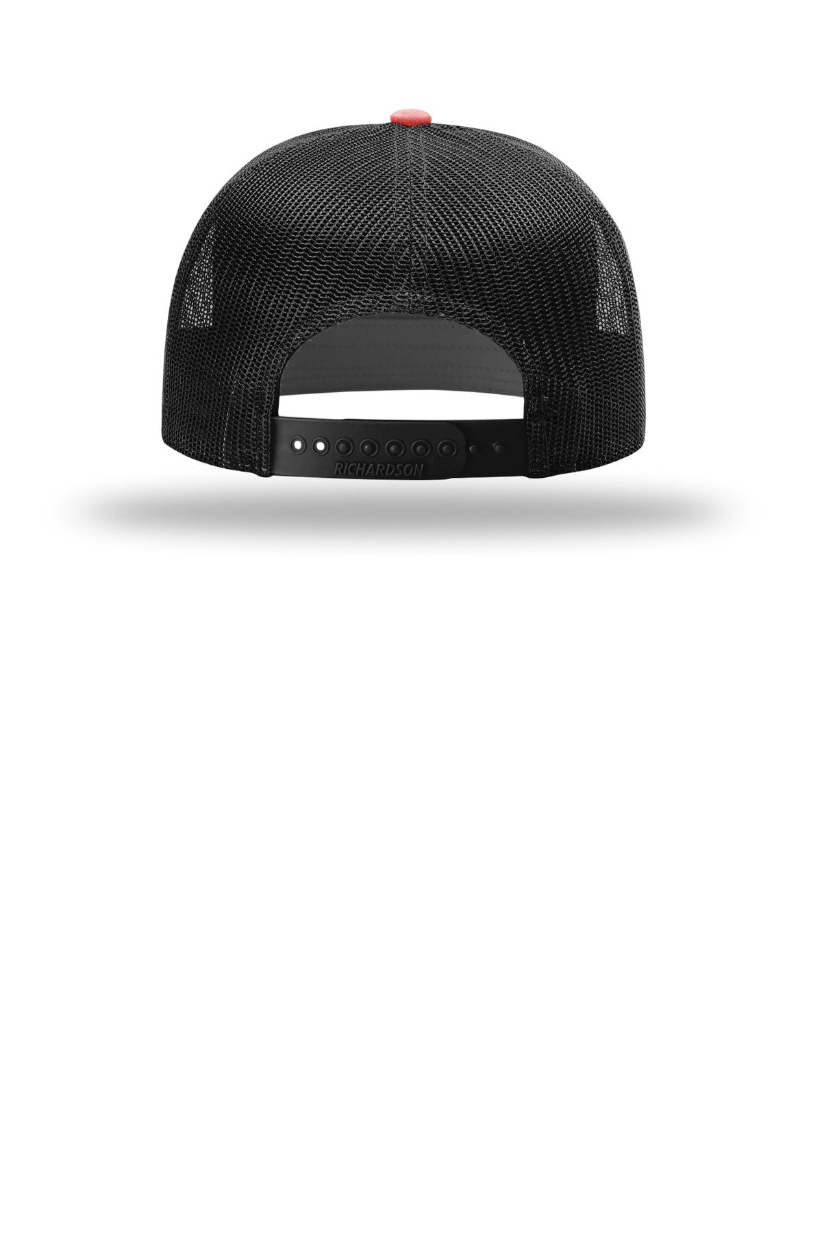 Richardson 7-Panel Trucker - Red/ Black - flat back