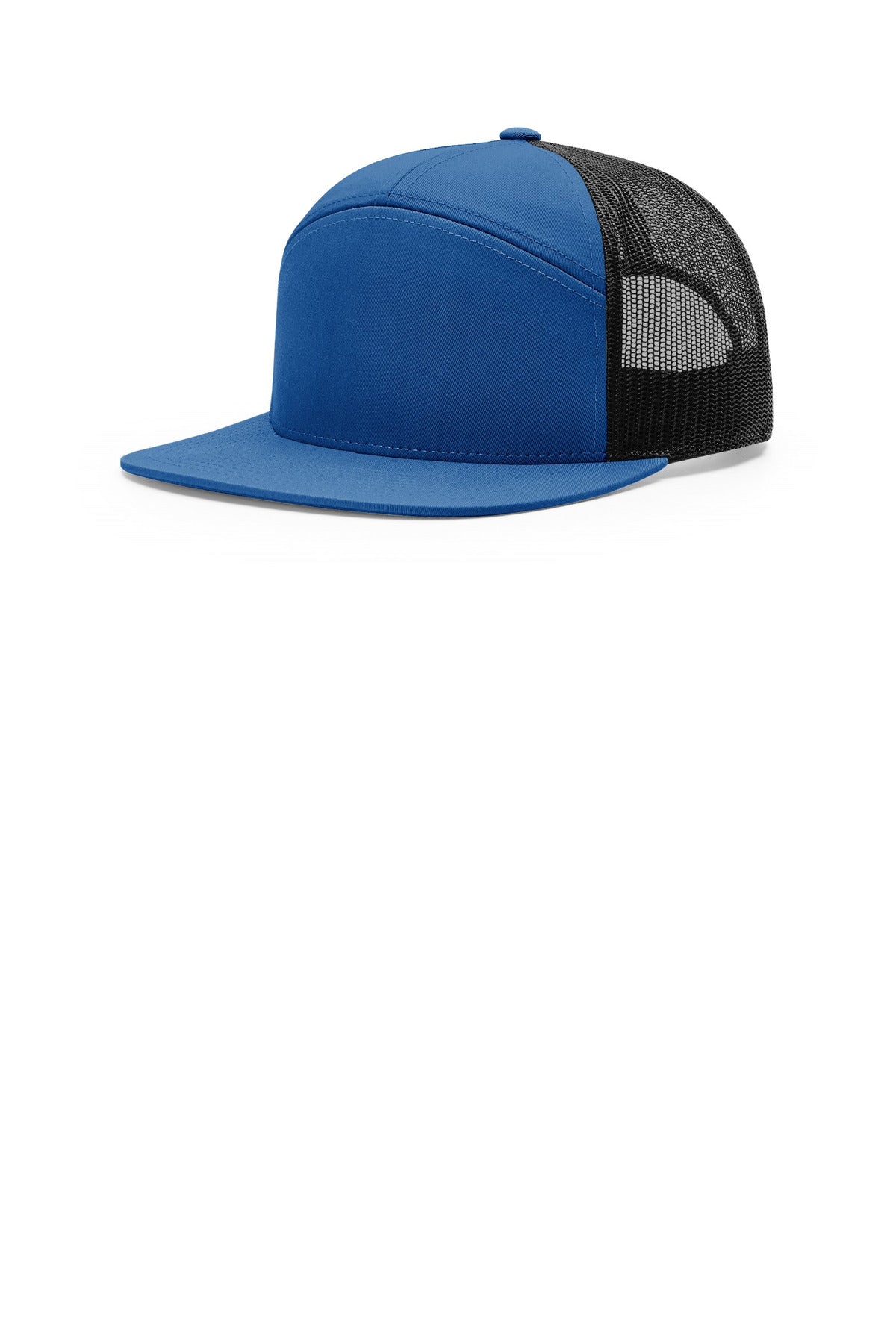 Richardson 7-Panel Trucker - Royal/ Black - front