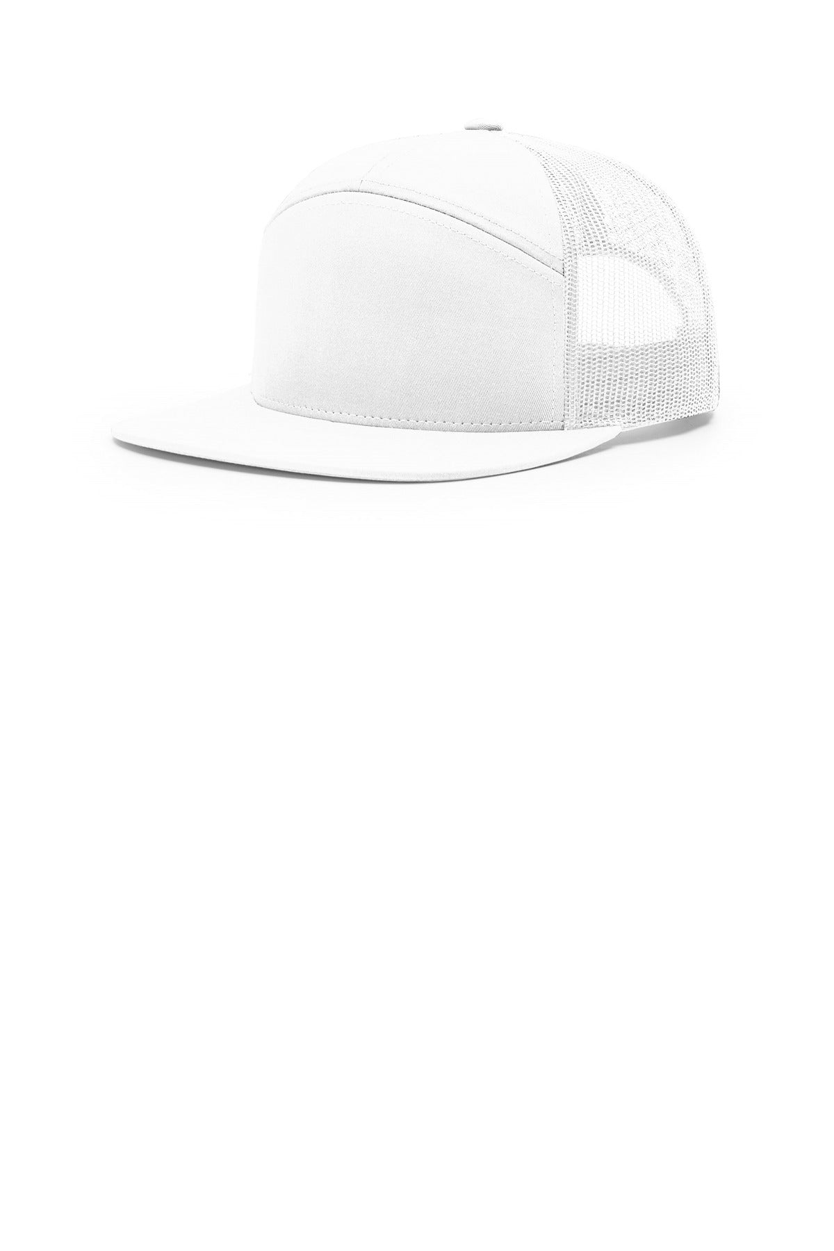 Richardson 7-Panel Trucker - White - front