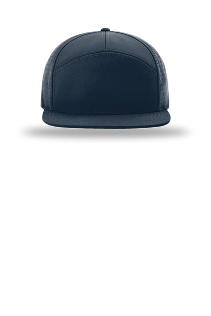 Richardson Cannon 7-Panel Flatbill - Light Navy - flat front