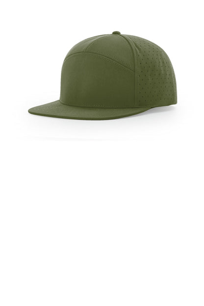 Richardson Cannon 7-Panel Flatbill - Moss Green - front