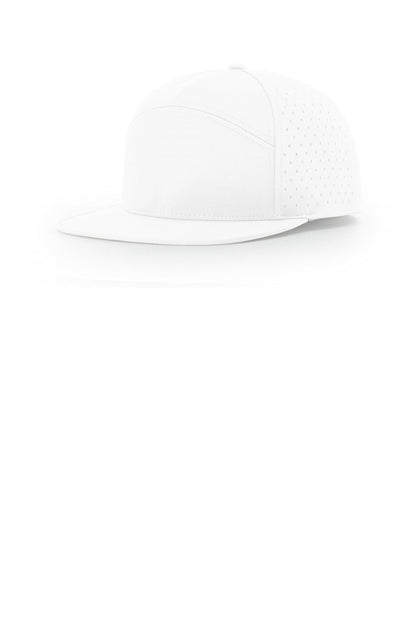 Richardson Cannon 7-Panel Flatbill - White - front
