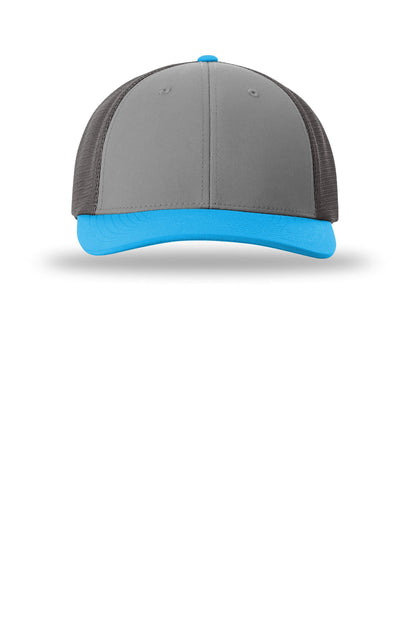 Richardson Hood River - Cement Grey/ Dark Charcoal/ Pool Blue - flat front
