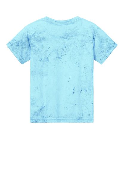 Comfort Colors Youth Heavyweight Color Blast Tee - Fiji Blue - flat back
