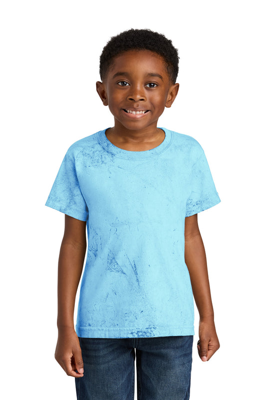Comfort Colors Youth Heavyweight Color Blast Tee - Fiji Blue - front