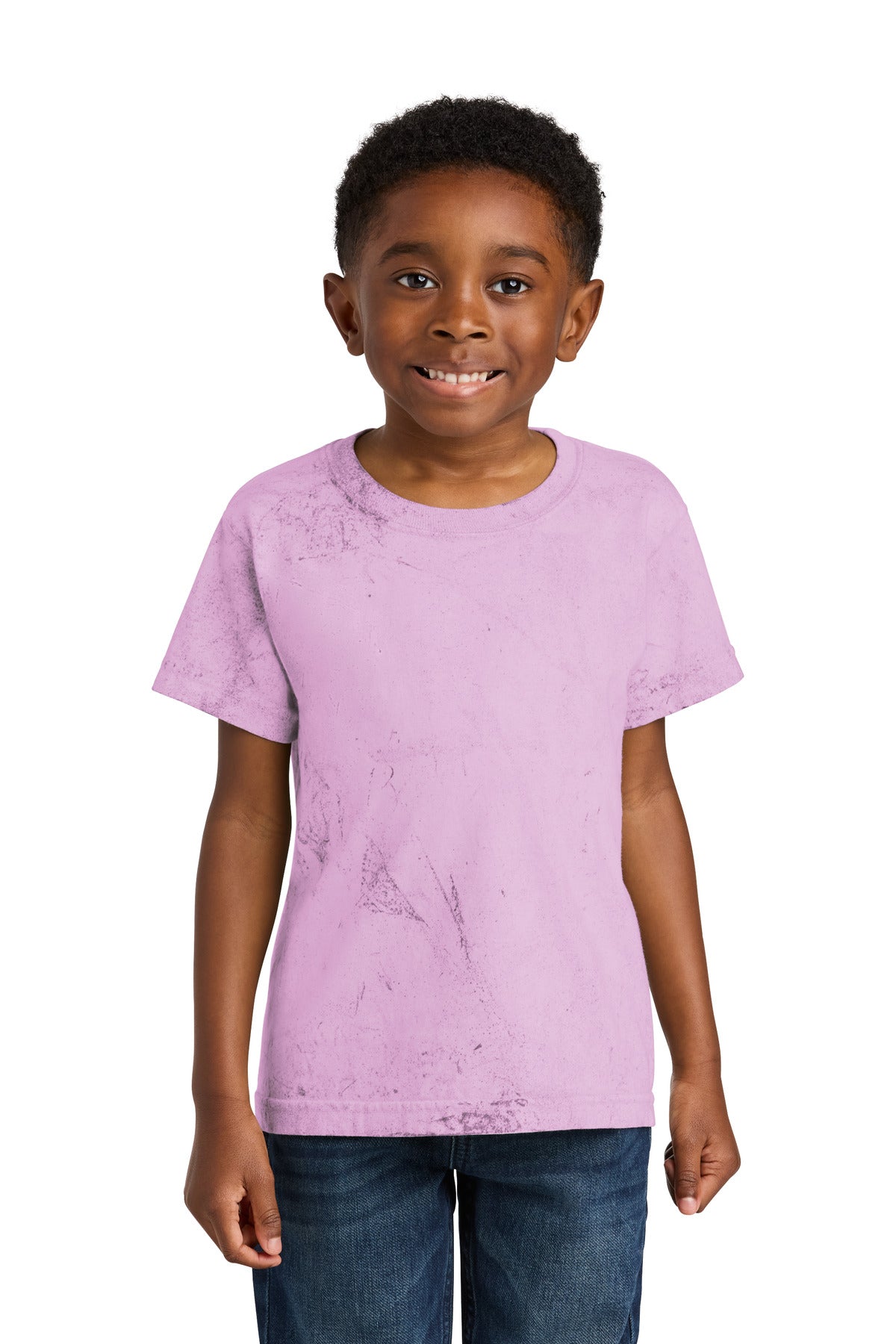 Comfort Colors Youth Heavyweight Color Blast Tee - Hibiscus - front