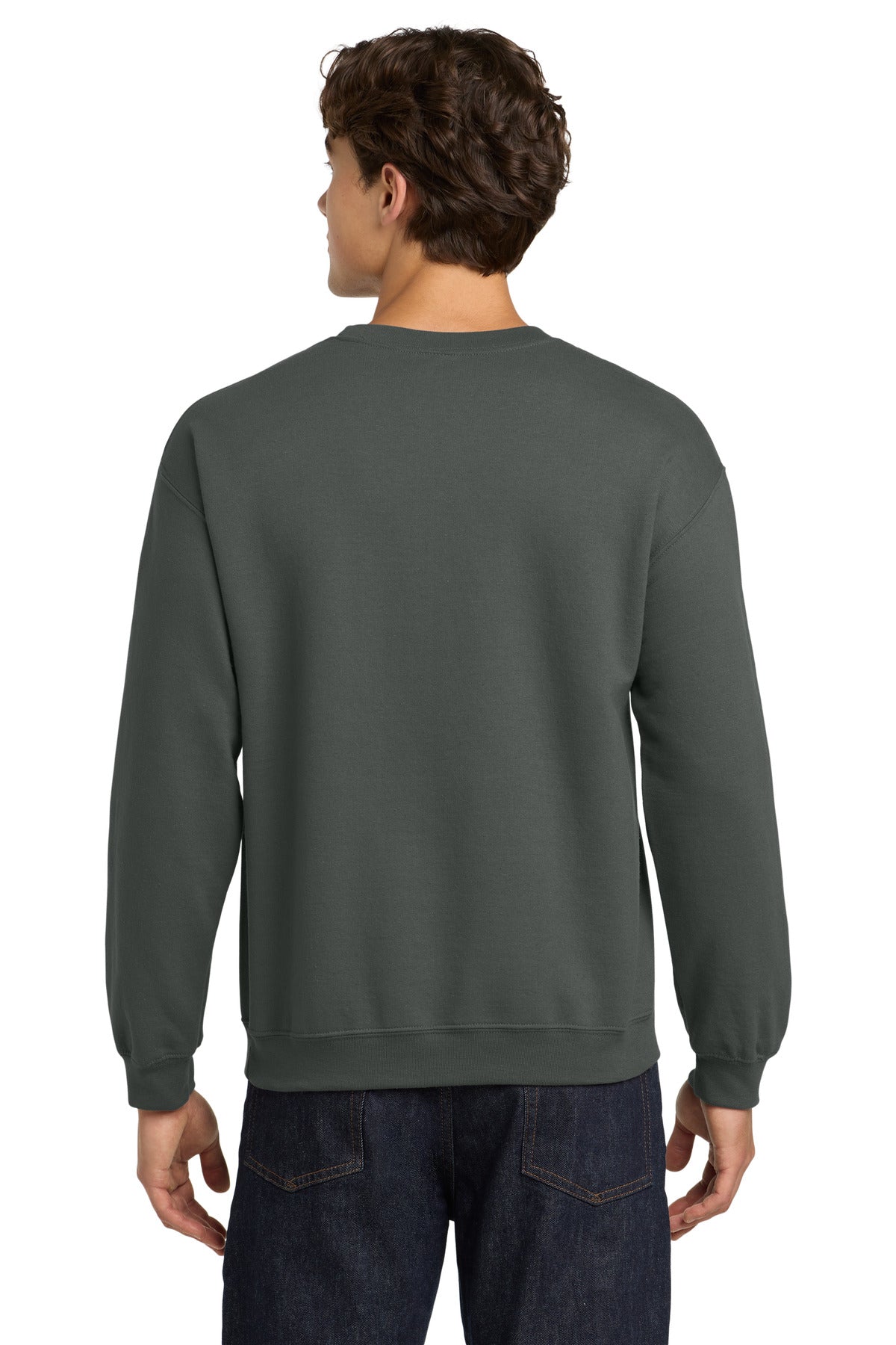 Gildan Heavy Blend Crewneck Sweatshirt - Charcoal - back