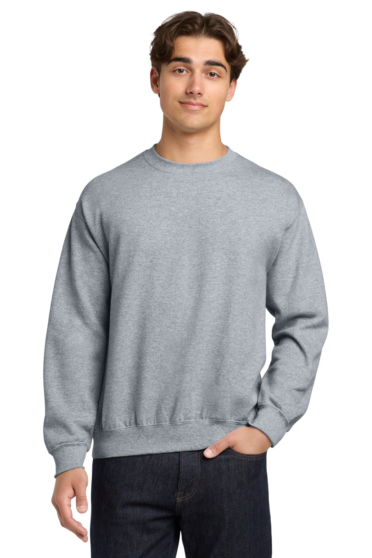 Gildan Heavy Blend Crewneck Sweatshirt - Sport Grey - front