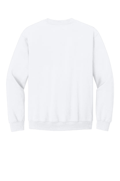 Gildan Heavy Blend Crewneck Sweatshirt - White - flat back