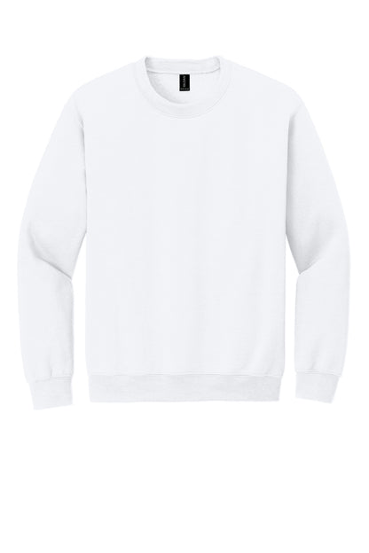Gildan Heavy Blend Crewneck Sweatshirt - White - flat front