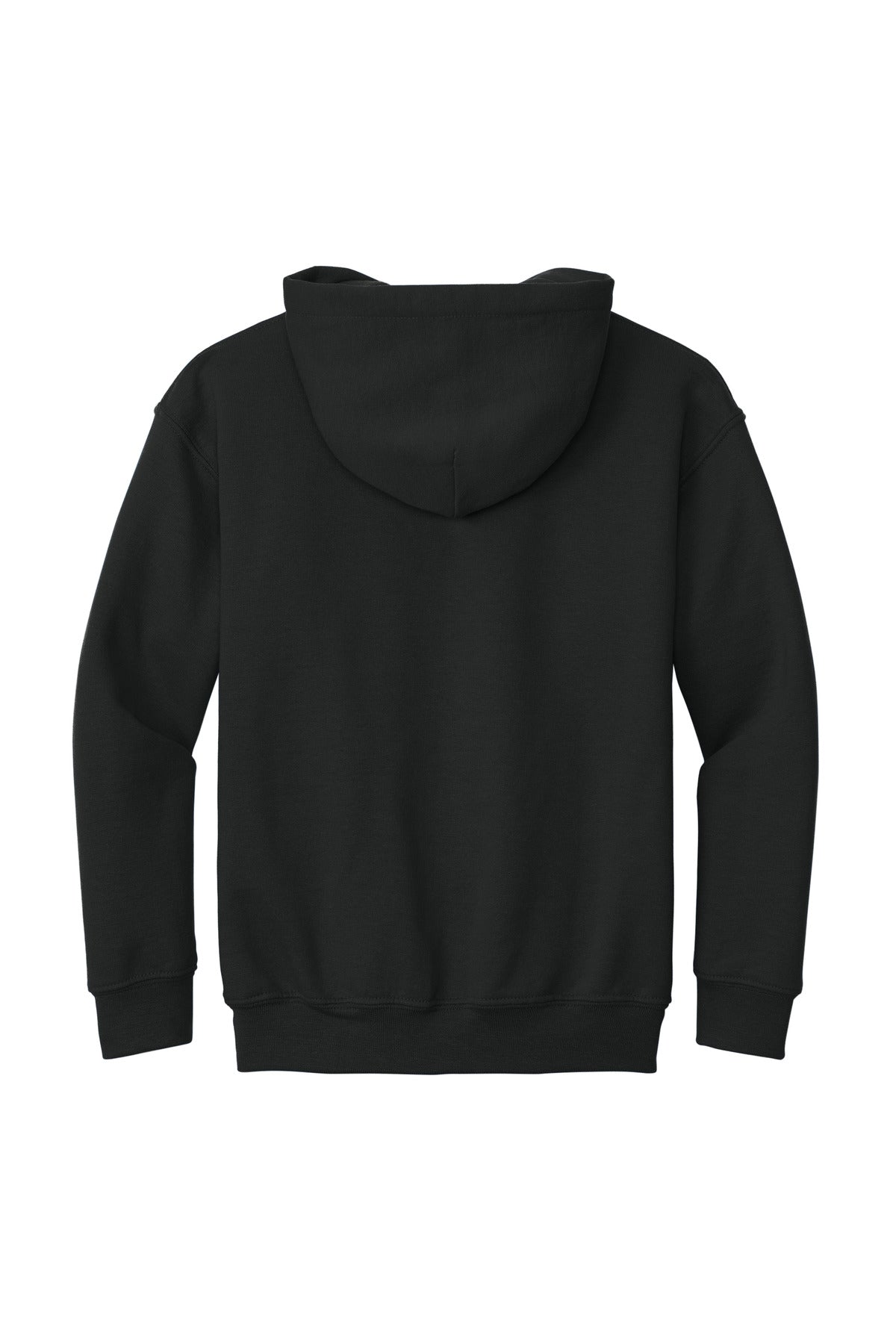 Gildan Youth Heavy Blend Hooded Sweatshirt - Black - flat back