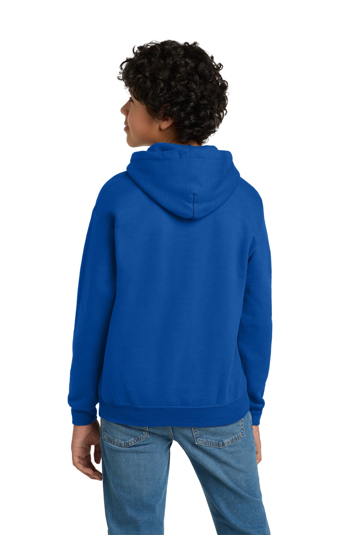 Gildan Youth Heavy Blend Hooded Sweatshirt - Royal - back