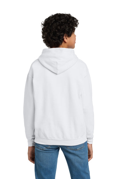 Gildan Youth Heavy Blend Hooded Sweatshirt - White - back