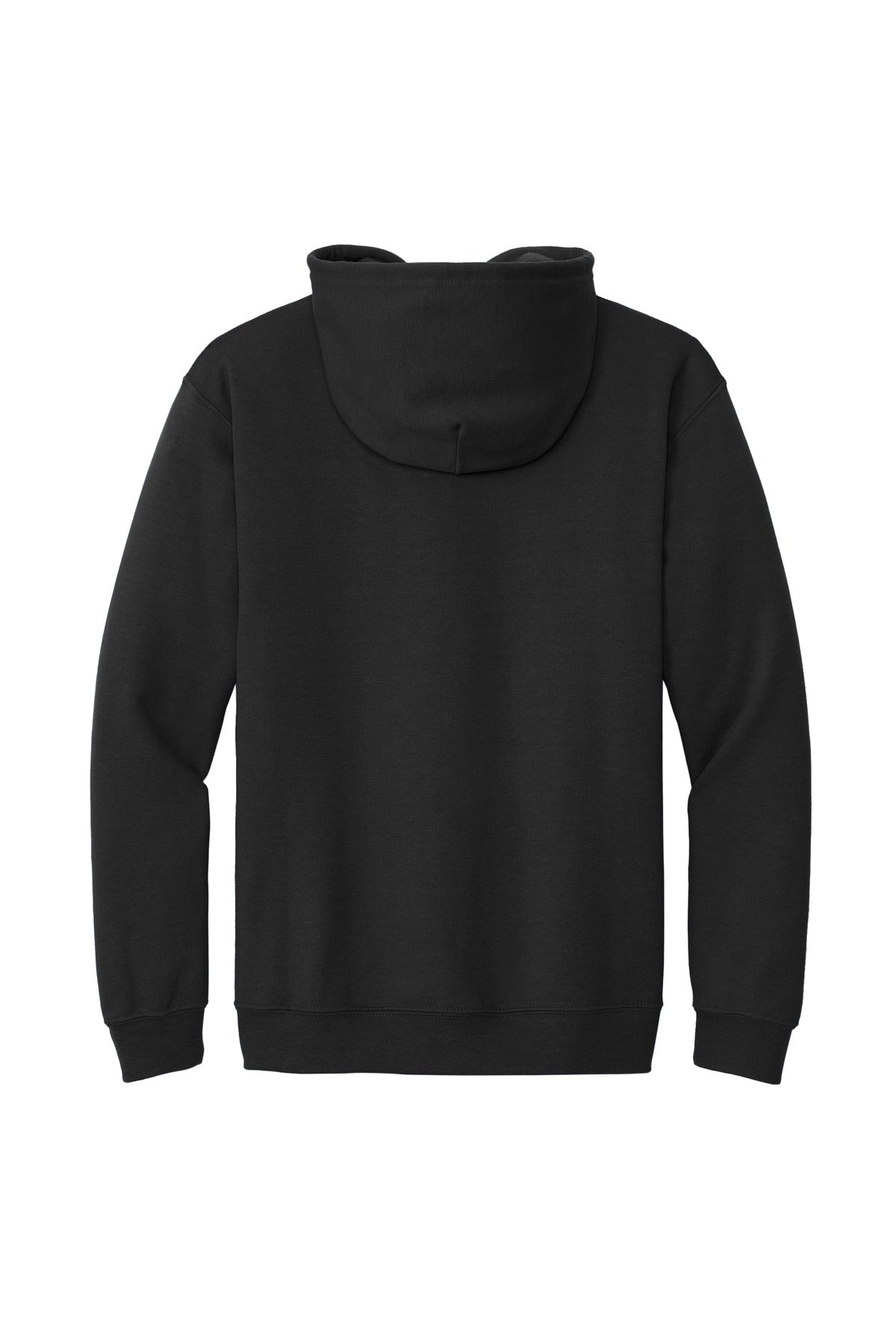 Gildan Heavy Blend Full-Zip Hooded Sweatshirt - Black - flat back