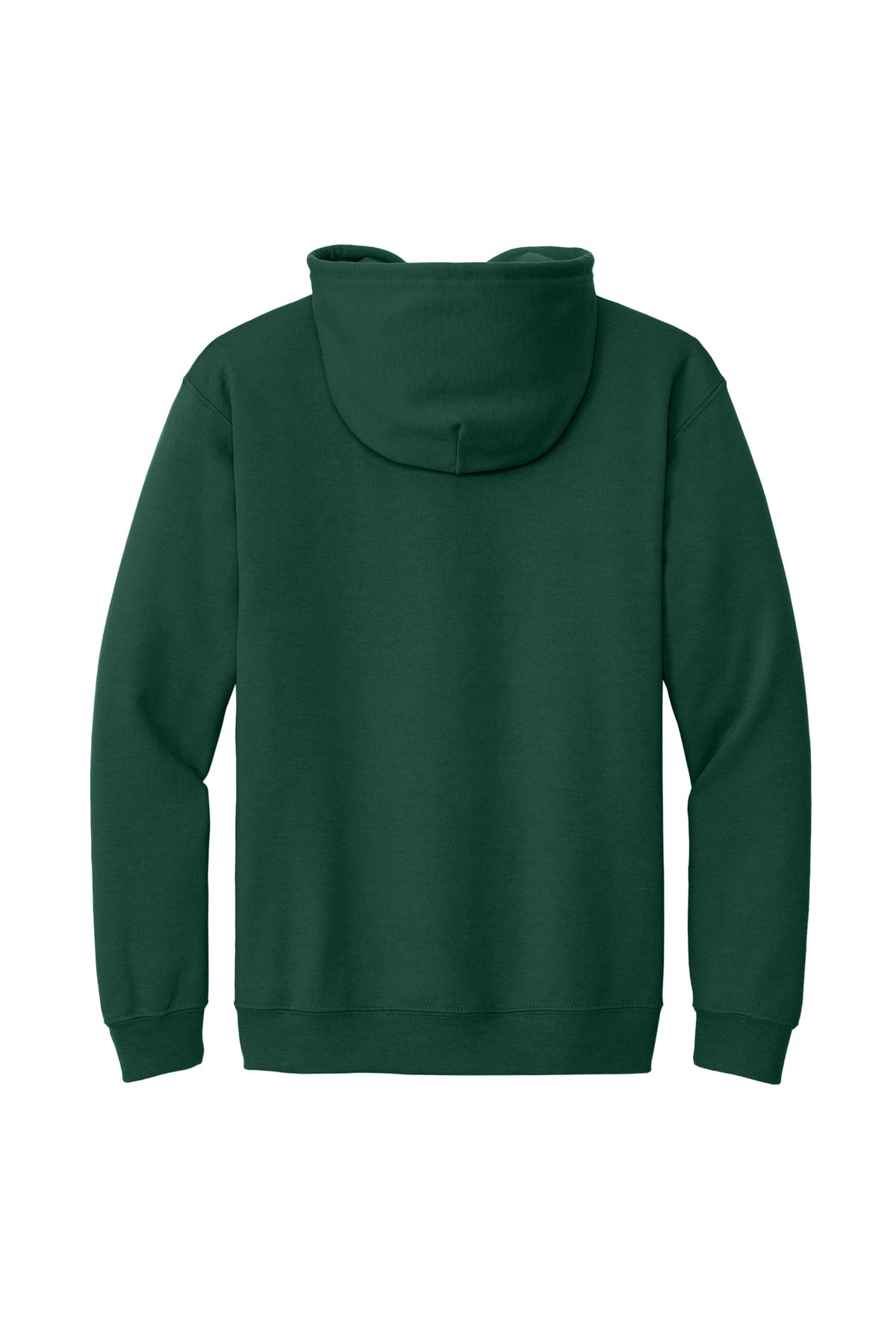 Gildan Heavy Blend Full-Zip Hooded Sweatshirt - Forest Green - flat back