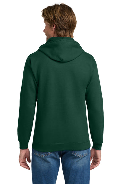 Gildan Heavy Blend Full-Zip Hooded Sweatshirt - Forest Green - back