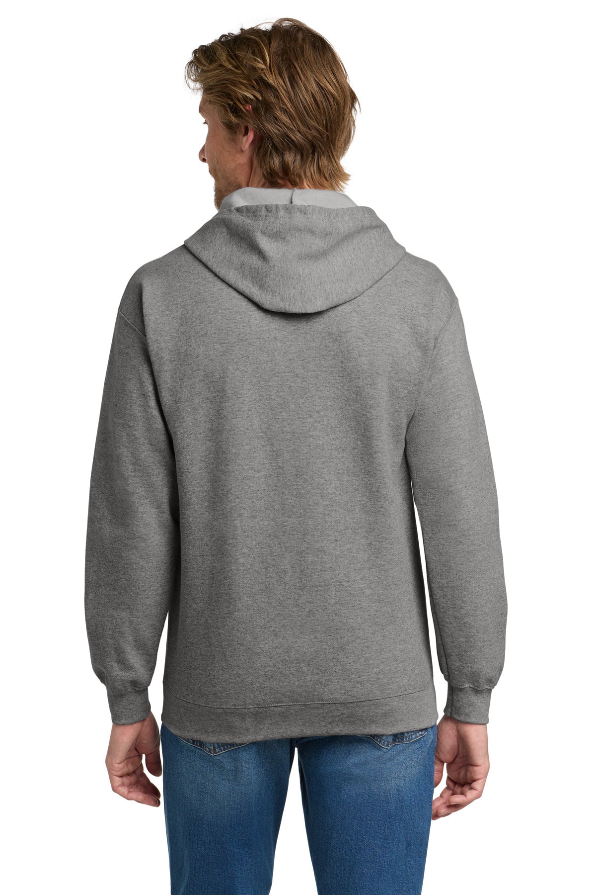 Gildan Heavy Blend Full-Zip Hooded Sweatshirt - Graphite Heather - back