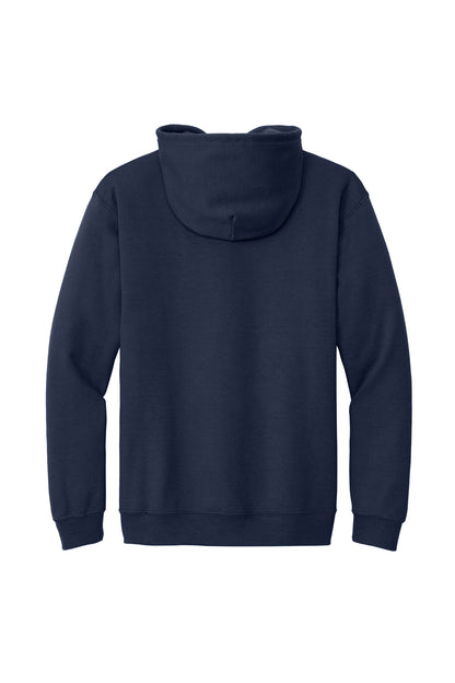 Gildan Heavy Blend Full-Zip Hooded Sweatshirt - Navy - flat back