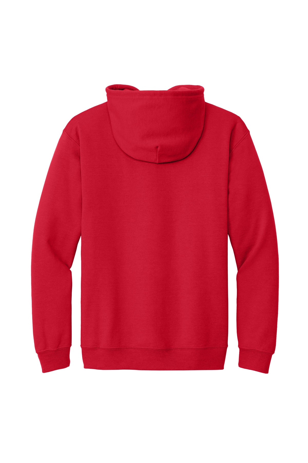 Gildan Heavy Blend Full-Zip Hooded Sweatshirt - Red - flat back