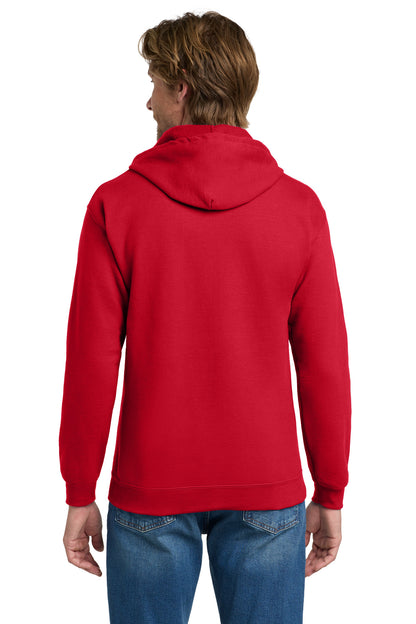 Gildan Heavy Blend Full-Zip Hooded Sweatshirt - Red - back