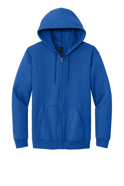 Gildan Heavy Blend Full-Zip Hooded Sweatshirt - Royal - flat front