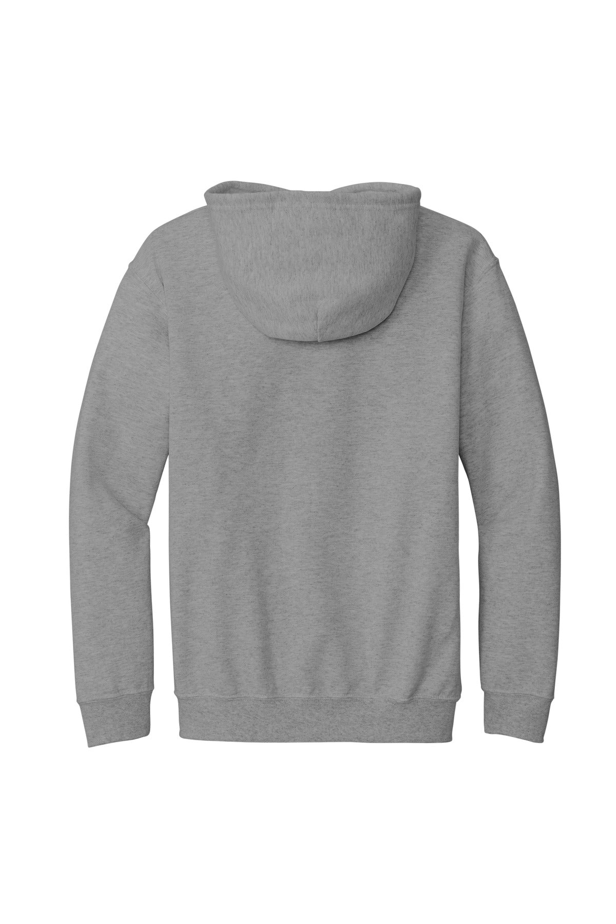 Gildan Heavy Blend Full-Zip Hooded Sweatshirt - Sport Grey - flat back
