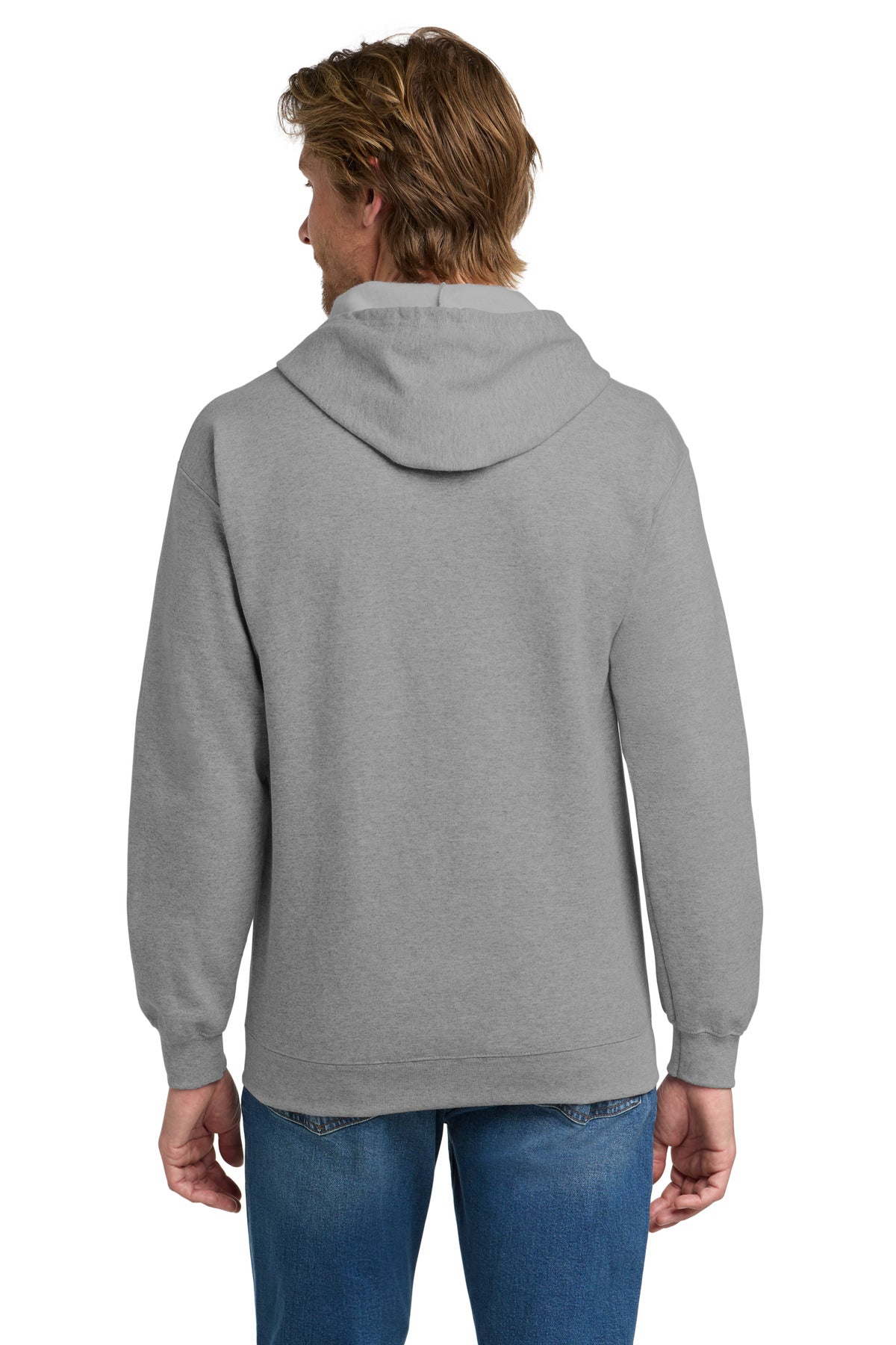 Gildan Heavy Blend Full-Zip Hooded Sweatshirt - Sport Grey - back