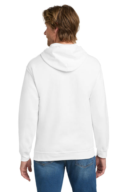 Gildan Heavy Blend Full-Zip Hooded Sweatshirt - White - back
