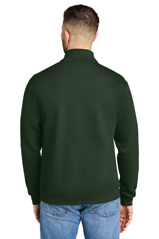 Gildan Heavy Blend 1/4-Zip Sweatshirt - Forest Green - back