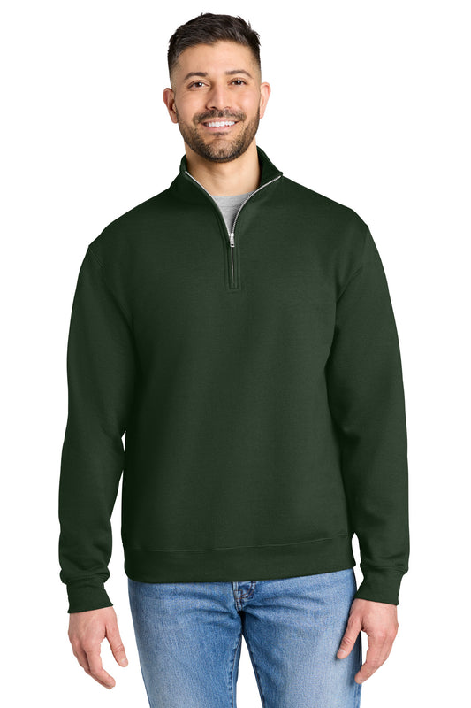 Gildan Heavy Blend 1/4-Zip Sweatshirt - Forest Green - front