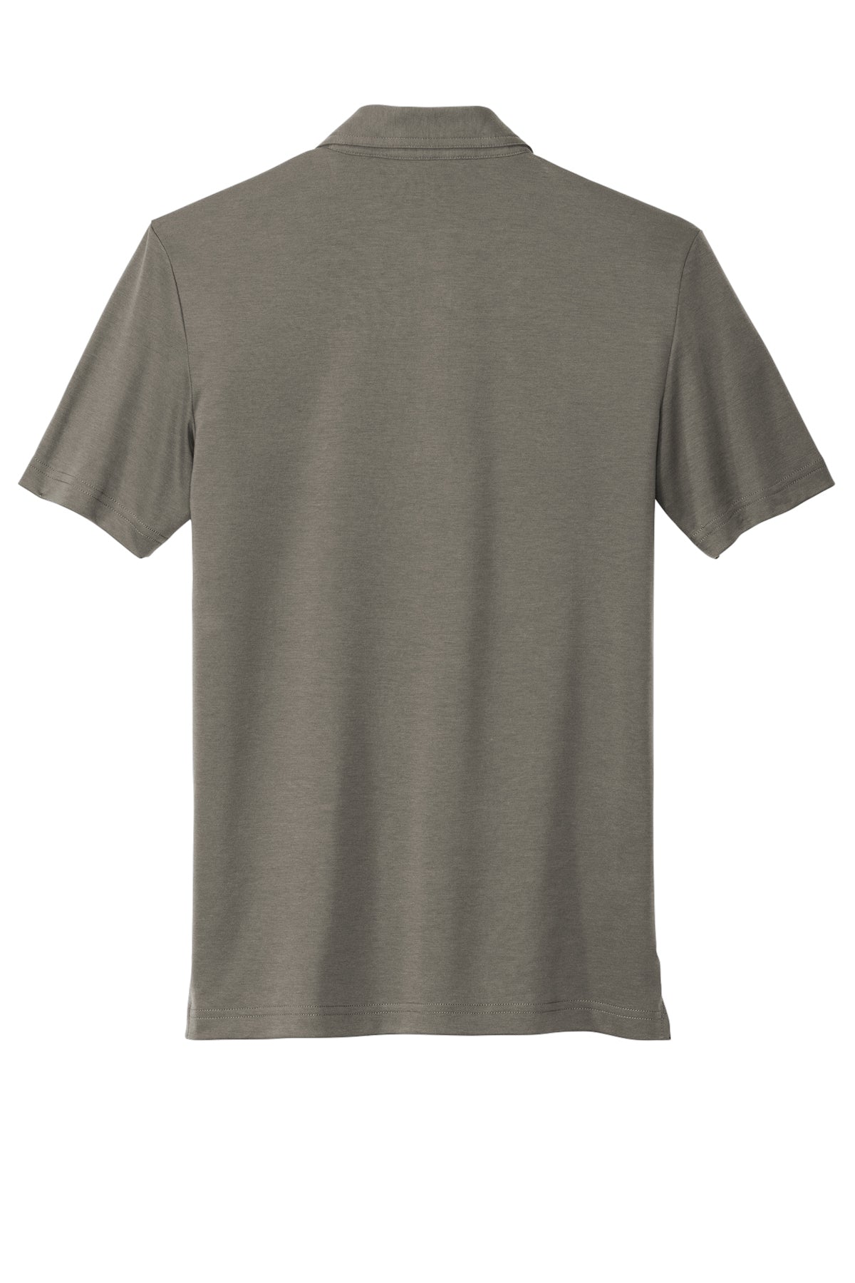 TravisMathew Monterey Chest Stripe Polo in Quiet Shade Grey, back flat