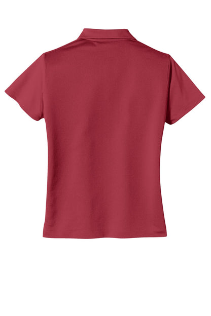 Nike Women's Tech Basic Dri-FIT Polo - Pro Red - flat back