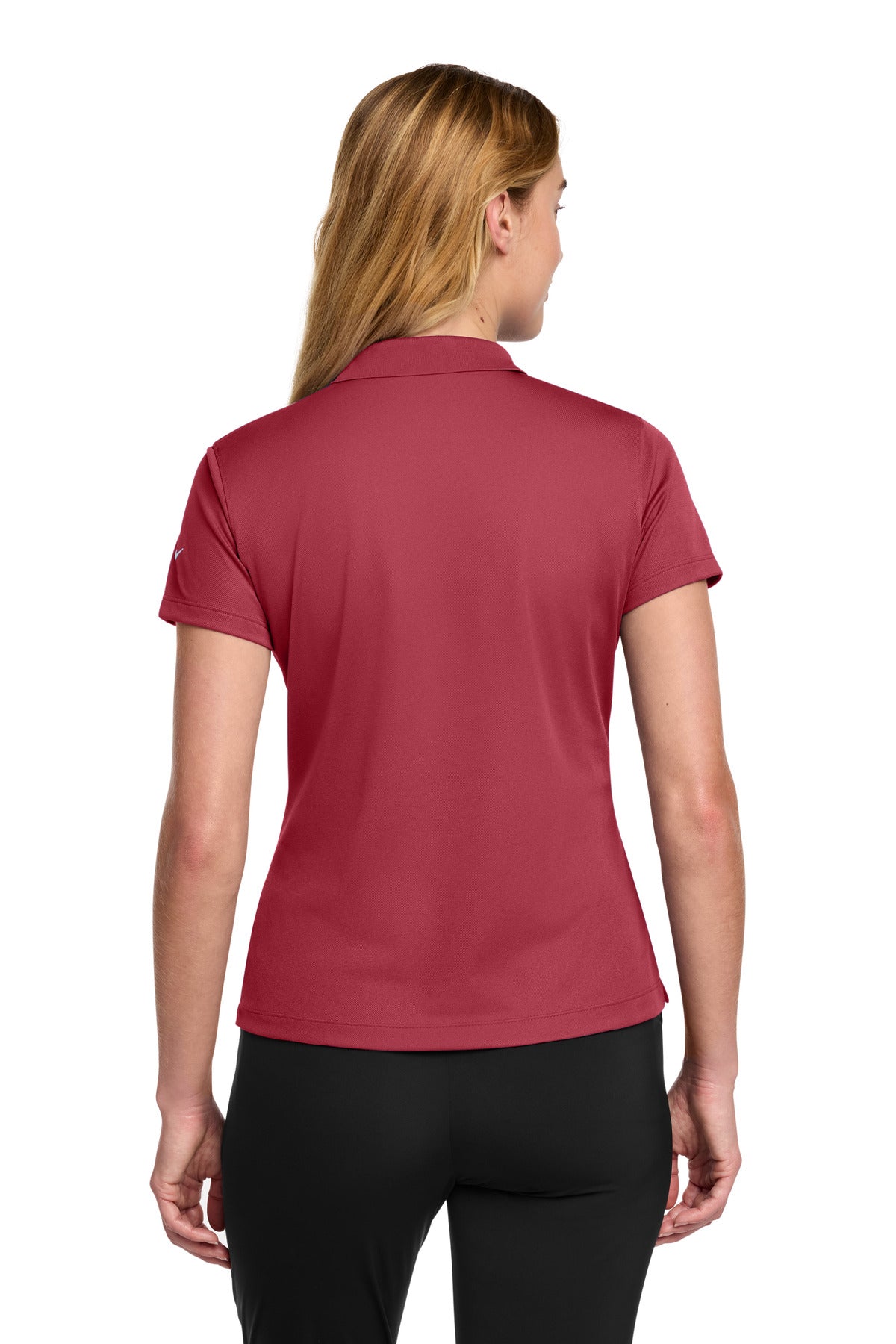 Nike Women's Tech Basic Dri-FIT Polo - Pro Red - back