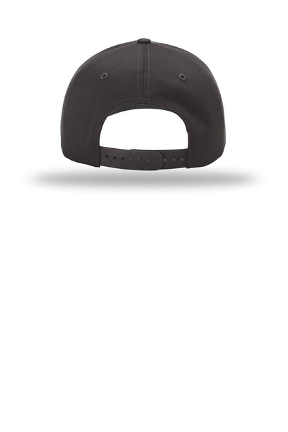 Richardson Pro Twill Snapback - Charcoal - flat back