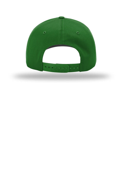 Richardson Pro Twill Snapback - Kelly - flat back