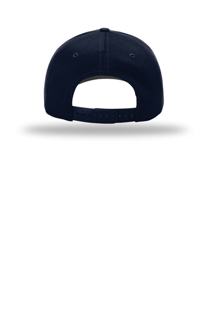 Richardson Pro Twill Snapback - Navy - flat back