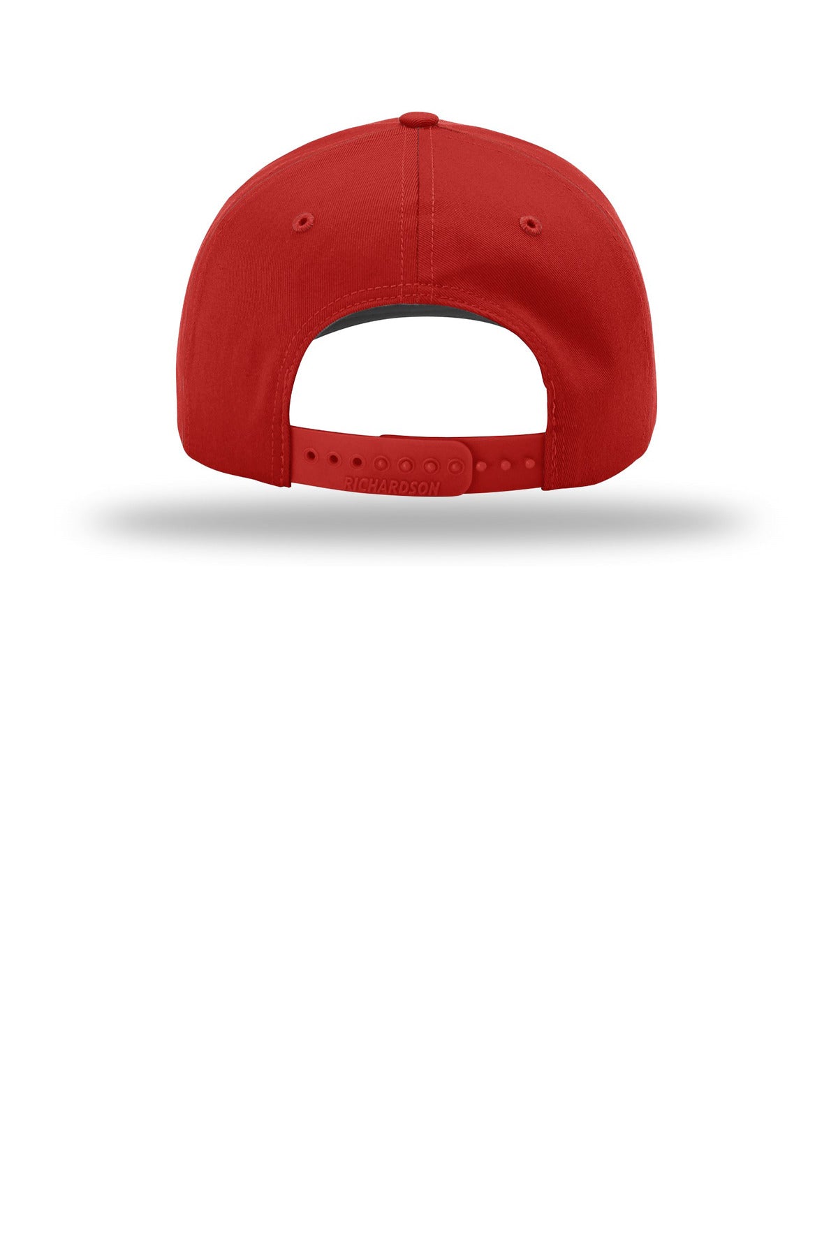 Richardson Pro Twill Snapback - Red - flat back
