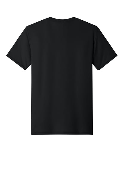 Jerzees Dri-Power 100% Polyester T-Shirt - Black - flat back