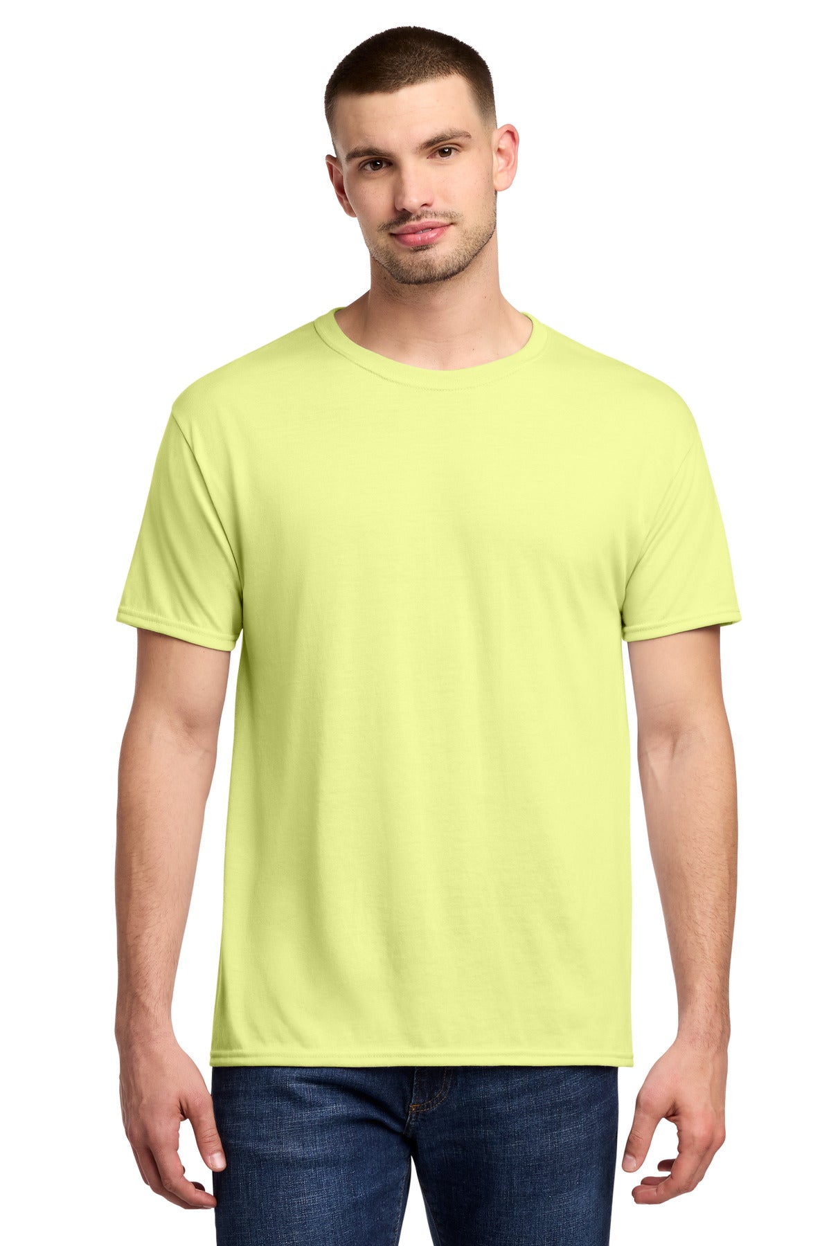 Jerzees Dri-Power 100% Polyester T-Shirt - Celery Juice - front