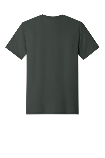 Jerzees Dri-Power 100% Polyester T-Shirt - Charcoal Grey - flat back