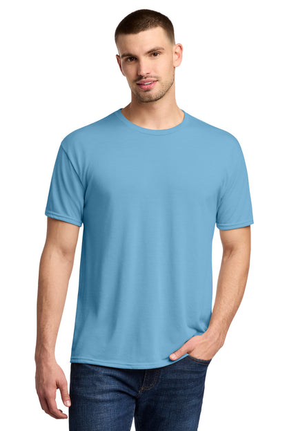 Jerzees Dri-Power 100% Polyester T-Shirt - Light Blue - front